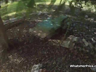 Would big tit teen stranger trade cash for hardcore outdoor public fucking?