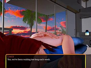 my new family redhead rides monster cock cowgirl small tits bouncing long ride