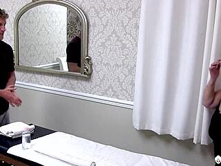 lacey starr's huge natural tits bounce in intense doggystyle with mature chubby wife