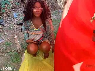 slutty african wife bends over for hard doggystyle ebony pounding