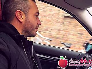 Naughty teen Lullu Gun banged in car by stranger POV