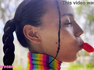 i love sucking that petite latina's tight pussy with her ahegao face