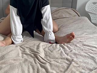 I got caught jerking off to my arab stepmom's pantyhose and recived hot creampie in pusey