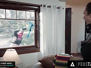 Paige Owens and Skylar Snow fuck in empty house