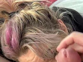 Streetwalker Sucks Cum Off Dick After Facial!