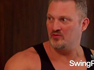 fit amateur swinger couple kisses sensual group sex experience reality softcore