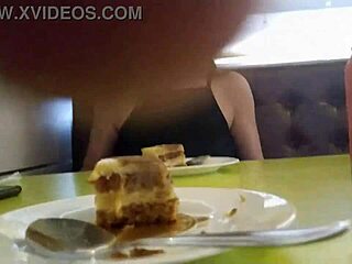 my girlfriend lost the bet, masturbated in restaurant then stripped naked on street 😏🍑