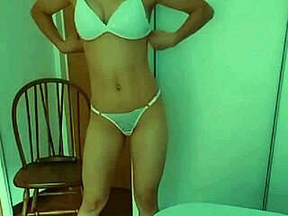 her hands grope my latina natural tits while dirty talk makes me show everything teasingly