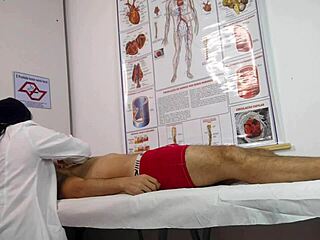 i can't believe my first patient had such a huge throbbing erection ready for my tight nurse pussy