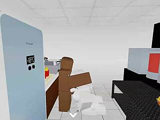 random slut bends over for monster bbc pounding in condo roblox style