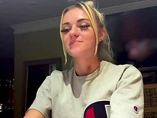 Petite Blonde Sassy Teases Juicy Titties Before Wet Pussy Reveal