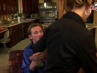 yo check this perfect blonde milf getting her pussy slammed by that huge cock