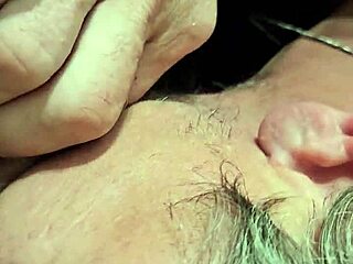 he laps at her chubby juicy wet pussy diving deep into every fold until she trembles