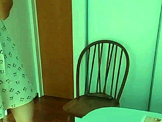 her hands grope my latina natural tits while dirty talk makes me show everything teasingly