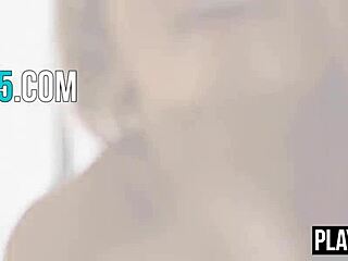 blonde teen model brittney shumaker strips big natural tits teasingly