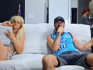 Stepdaughter gets fucked while wife cleans kitchen