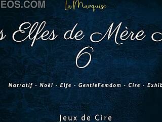 Elfes femdom françaises coulent cire chaude dirty talk dom noël