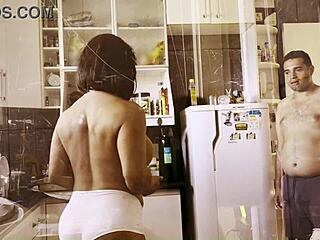 Homemade mature slut bent over cooking and fucked doggystyle