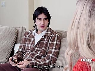 anna kolba blackmails russian stepmom with her dirty secrets then fucks her hard for cash