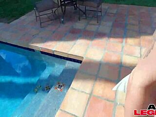 pornstar moans in lingerie as monster cock deepthroats licks pussy and fucks hard outdoors