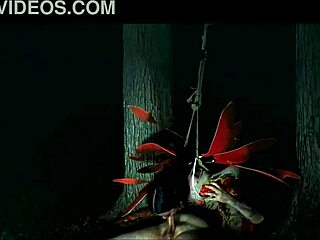 Bound submissive teen takes rough anal in outdoor mud pit