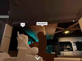 random slut bends over for monster bbc pounding in condo roblox style