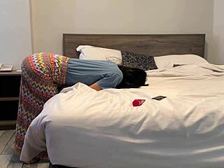 Friend's Hot Wife Cheats with Condomless Doggystyle Hotel Pound