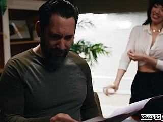 Teacher tempts with deepthroat promise for stepson's college spot?