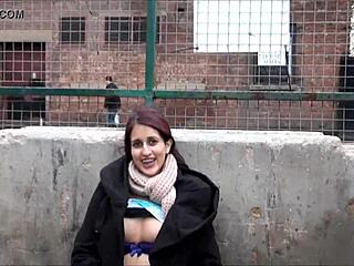 indian teen zarina massoud flashes and pisses outdoors in public thrill