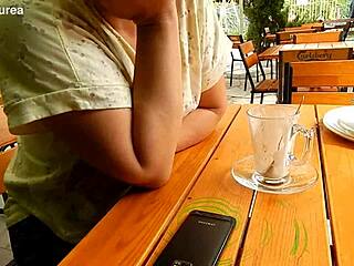 FLASHING FAT HAIRY TITS OUTSIDE