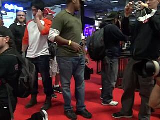 hot cuties facesitting at exxxotica, natasha starr plugs her butt - tons more action