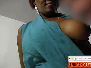 Fucking hell, big tits ebony milf's anal pounded in pov interracial audition!