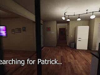 She pegs him hard in house party game