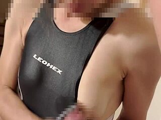 homemade amateur housewife competitive swimsuit bukkake