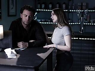 Brunette Deepthroats Monster Cock To Secure Job