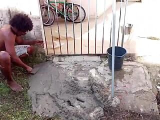 Handyman gets my ass bareback till I squirt hard from the pounding