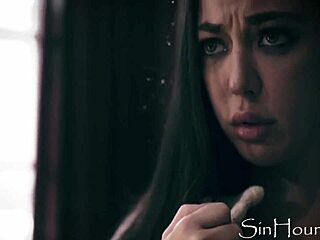 Girlfriend's Friend PUNISHES Petite Teen Whitney Wright with Tribbing in Garage