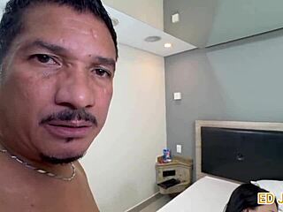 Husband brings slut wife again to ride huge black cock bareback creampie