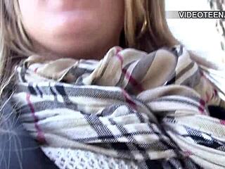 blonde teen jess tries first porn casting ever?