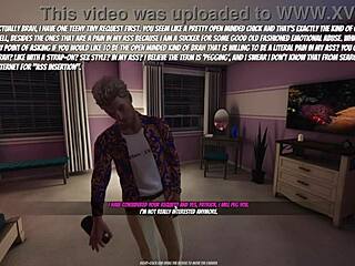 She pegs him hard in house party game