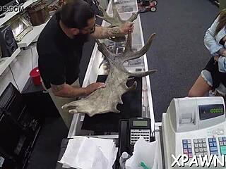 her snatch gets screwed hard till she licks balls in rough reality fuck!