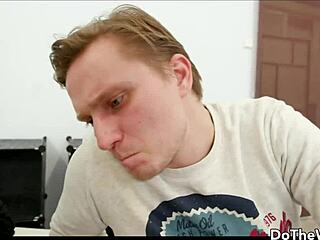 Petite Blonde Wife Anna Rey Bred Deep By Massive Black Stud's Creampie