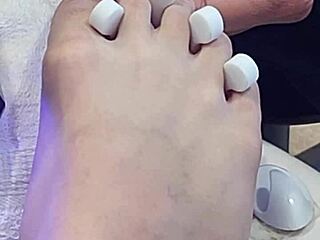 shemale toes worshipped and sucked hard