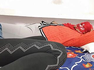 cute indian college coed gets rough sweaty doggystyle from tutor