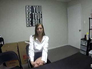 Spy POV Catches Harvard Grad Pounding Molly Manson's Shaved Teen Pussy