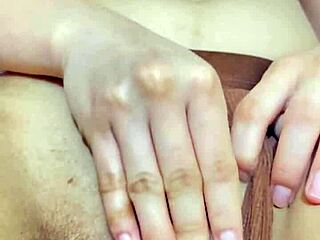 omg stepdaughter stroking pussy in shorts 😈🔥