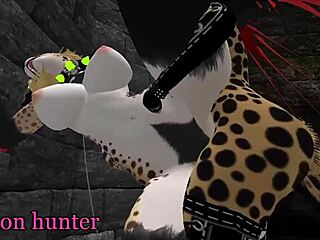 cartoon shemale furry slave takes bdsm blowjob training