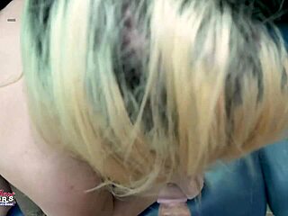 Busty dirty blonde logan lace deepthroats then muff gets pounded hard