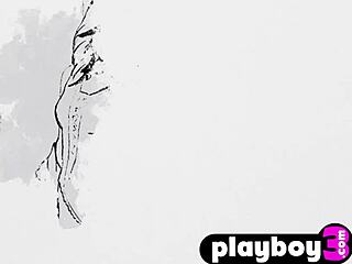 Erotic big ass blonde milf manda kay strips lingerie posing nude solo