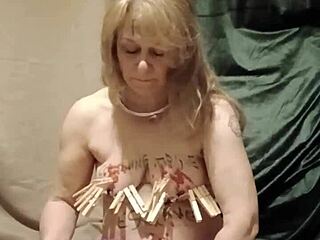 omg esclave f's wild self-session clamps candles dripping wax insults everywhere 🔥💦😈!!